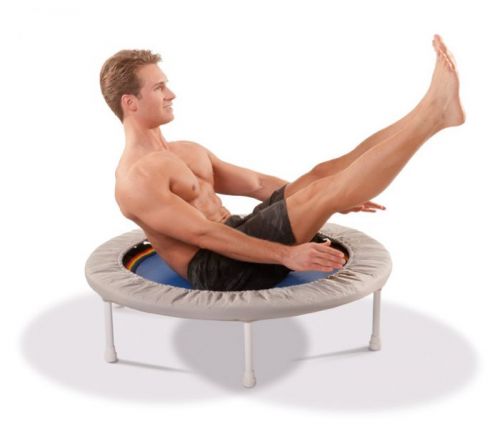 Minitrampolin Trimilin-Sport, Sprungmatte schwarz, 36 Stahlfedern