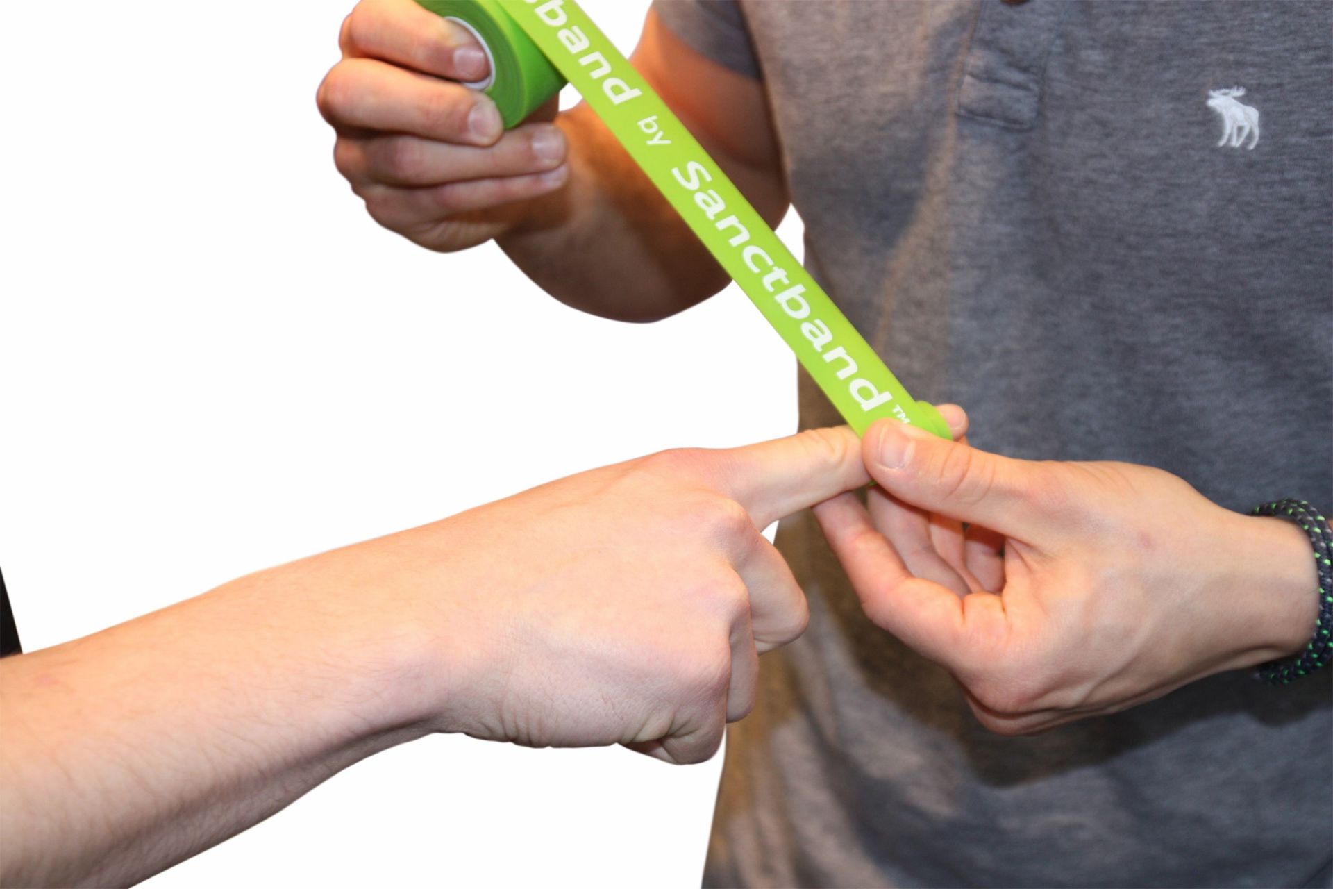 Flossband by Sanctband - 2,5cm - Level 1, in Limette, leicht