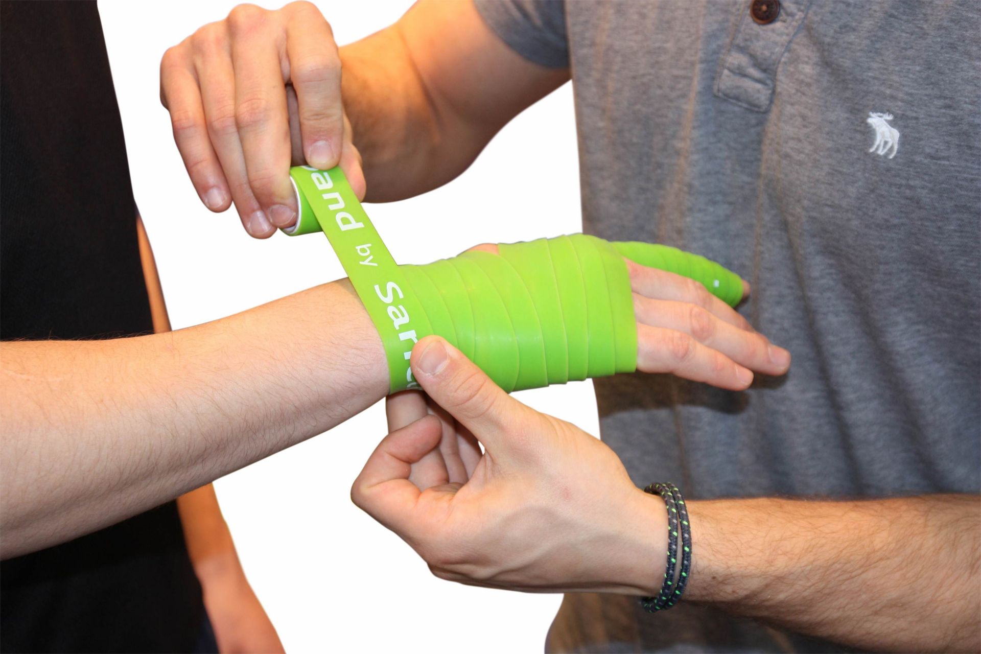 Flossband by Sanctband - 2,5cm - Level 1, in Limette, leicht