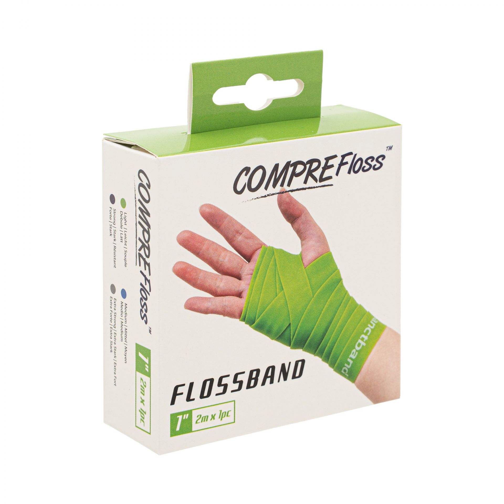 Flossband by Sanctband - 2,5cm - Level 1, in Limette, leicht